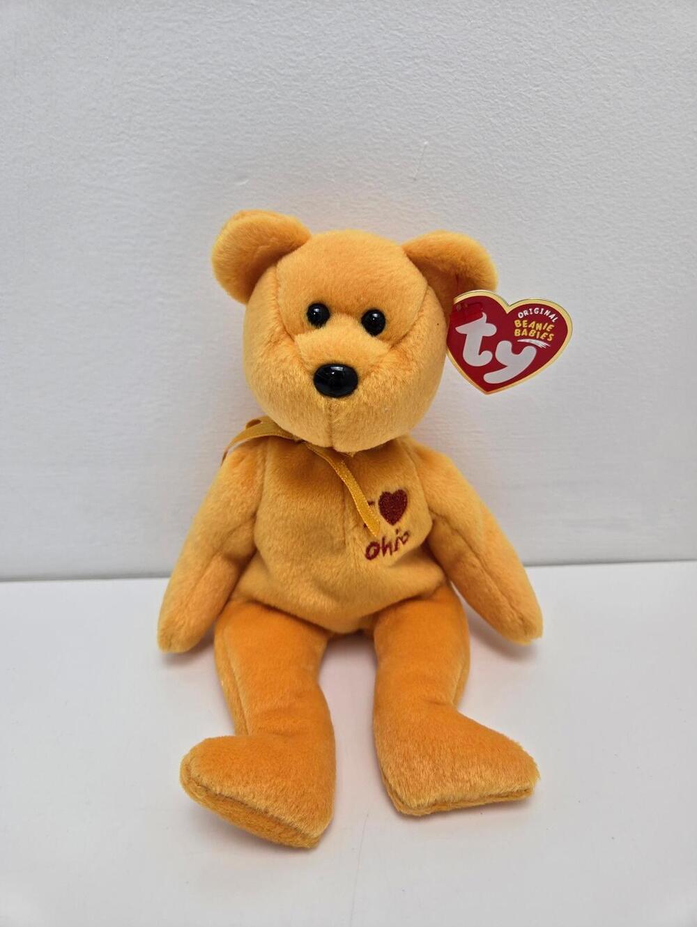 Ty Beanie Baby âOhioâ the I Love Ohio Bear - State Exclusive (8.5 inch)